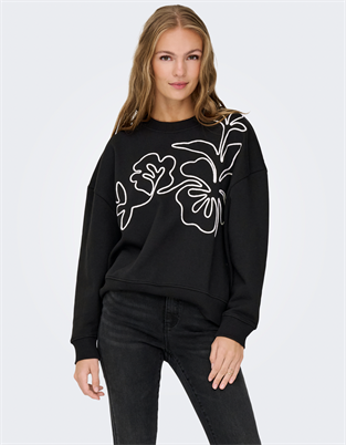 JDYCanoa Emb Sweater - Black/Emb